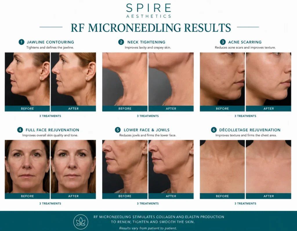 RF Microneedling Skin tightening Tewkesbury results