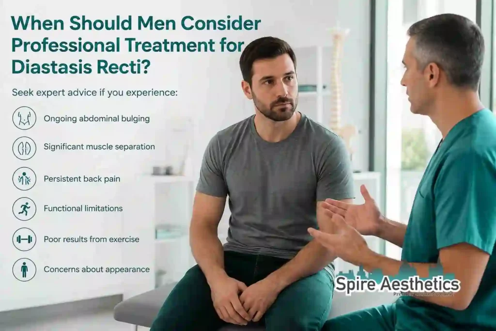 When Should Men Consider Professional Treatment for Diastasis Recti Tewkesbury?